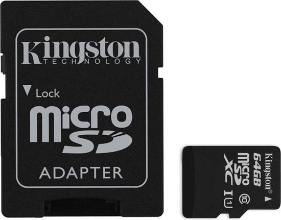 Kingston - Micro SD kaart - 64GB