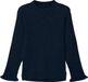 NAME IT Meisjes Trui NMFVIANNA LS SLIM KNIT - Lange mouw - Kort - Ronde hals - Slim Fit - Katoen/Polyester/Polyamide - Blauw