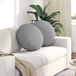 vidaXL Coussin d'assise 2 pièces tissu gris nuage ø50 x 19 cm