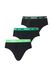 Nike Slip Essential Cotton Stretch Pack De 3 - Noir/vert, pointure X-Small