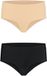 Bye Bra 2-pack katoenen hoge slip maat S