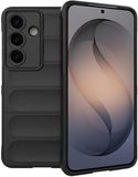 Techsuit Hoesje geschikt voor Samsung Galaxy S26 - Magic Shield Silicone Back Cover - Zwart