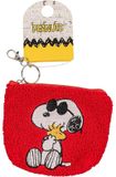 DISNEY Peanuts Snoopy Red and White Purse Keychain