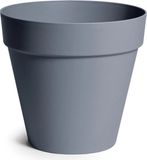 Mega Collections Plantenpot - kunststof - grijs - binnen/buiten - D34xH33 cm - bloempot