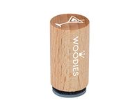Woodies WM1003 Mini-stempel voor cocktailglas, hout, 1,5 x 1,5 x 3 cm