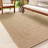 the carpet Kansas – Weerbestendig Outdoor Vloerkleed in Jute-Look, Robuust & Onderhoudsvriendelijk – Naturel – 240 x 340 cm
