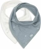 Jollein Slab Bandana - Katoen - Slabbetjes Baby - 2 Stuks - Twinkling Sea Green