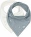 Jollein Slab Bandana - Katoen - Slabbetjes Baby - 2 Stuks - Twinkling Sea Green
