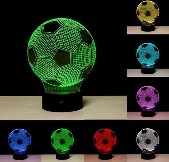 Jumada's - 3D LED Creative Lamp Sign Voetbal Complete Set