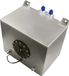 Aluminium 5 Gallon (19 Litre) Réservoir de carburant - Cellule de carburant universelle - Convient aux voitures, camions et véhicules tout-terrain - Avec capteur de niveau de carburant 0-90 Ohm - Argenté