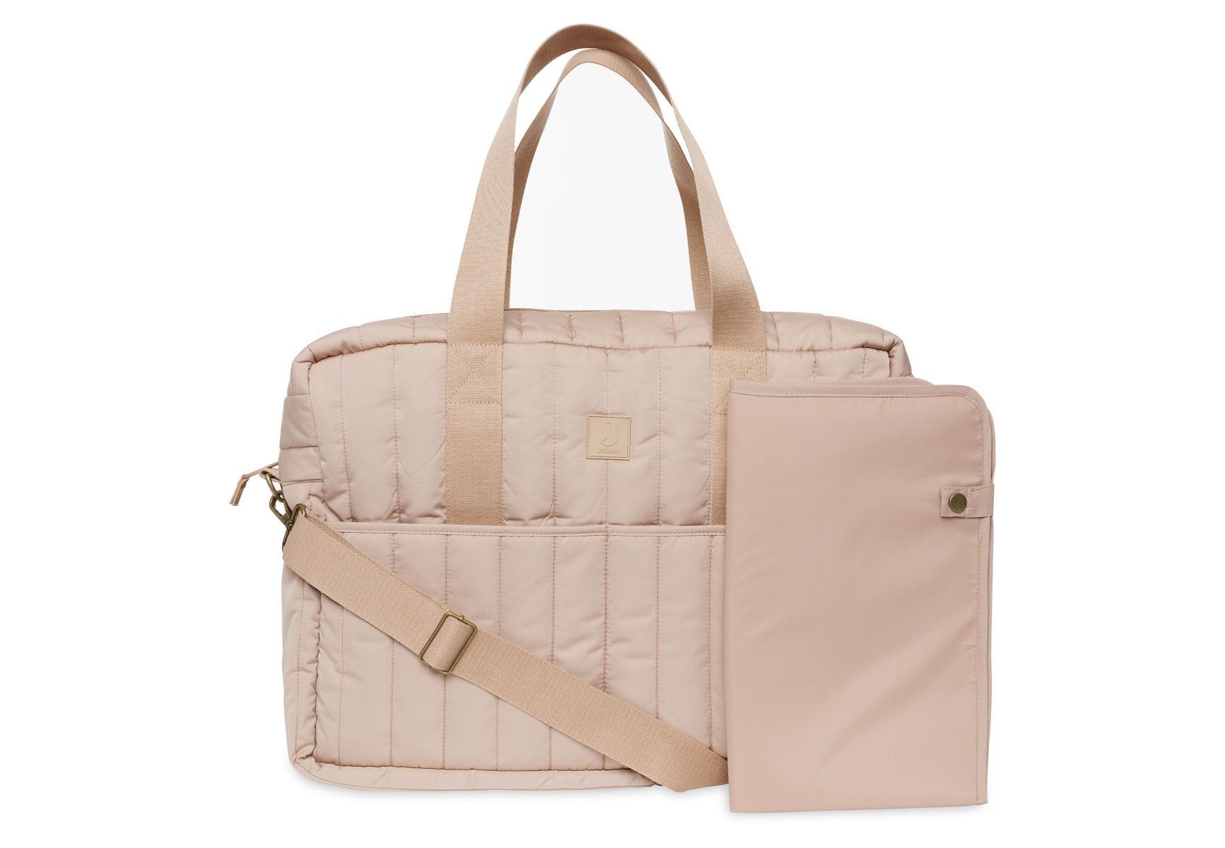 Jollein Luiertas Puffed Moos Biscuit - Schoudertas - Sand