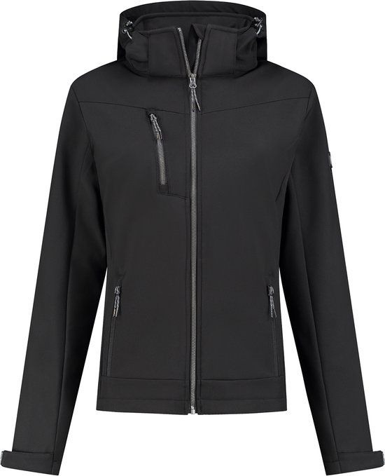 Kjelvik Roxy Softshelljas Dames - Zwart - Maat 40