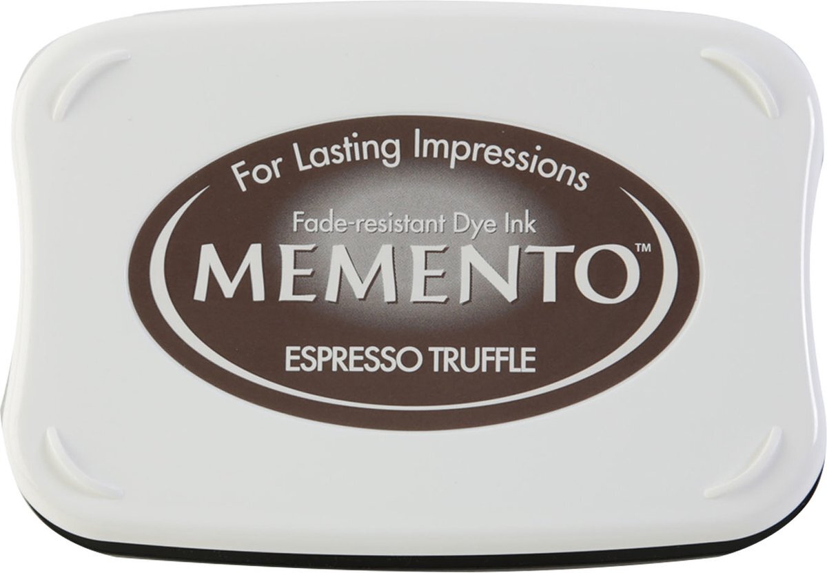 Tsukineko ME-808 Memento ink pad espresso truffle - stempelkussen groot -donkerbruin