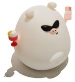 Muitomas SILLAMPPIGC Lichtdecoratie figuur Wit Silicone
