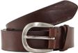 Tom Tailor - TTNANCY leren riem met afgeronde gesp - Maat 75 - brown uni