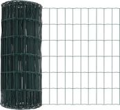 vidaXL clôture européenne 0,4 x 25 m fer revêtu PVC vert