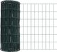 vidaXL clôture européenne 0,4 x 25 m fer revêtu PVC vert
