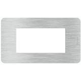 BTICINO MatixGO plaat van technopolymeer aluminium JA4804EA plaat MatixGO 4 modules