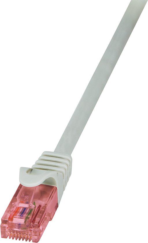 Merkloos LogiLink PrimeLine - Netwerkkabel - RJ45 - 1 m - Grijs