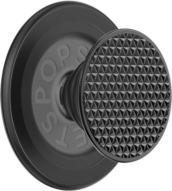 PopSockets PopGrip MagSafe Round - Triangle Knurled Black