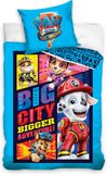 PAW Patrol Dekbedovertrek Big City bleu - 140 x 200 cm - Coton