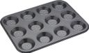 Masterclass Bakvorm voor 12 mini (quiche) vormen Geperforeerd, 32 cm x 24 cm