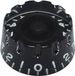 Boston KB-116 Transparante Zwarte Speedknop voor Inch-Type Potshaft