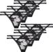 Hunkemöller Dames Lingerie 6-pack string Irina - Zwart - maat L