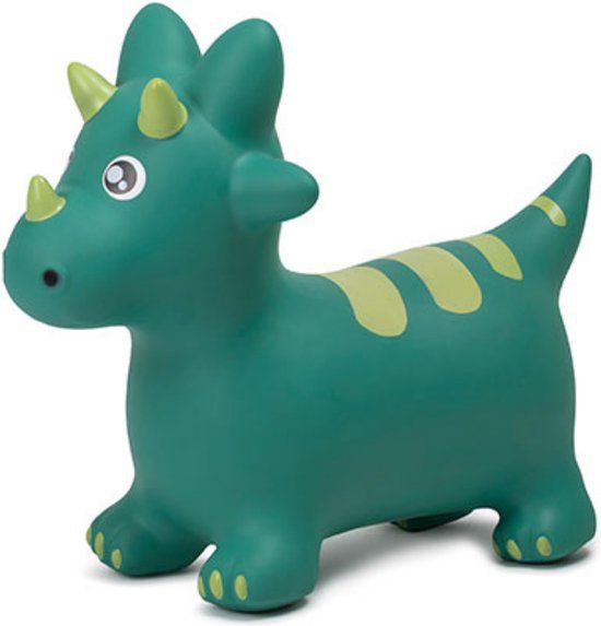 Eurekakids Skippy Dino - Groen - 50 x 59 cm - Inclusief Pomp