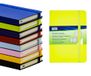 TSI Notitieboek A6 met hardcover, liniatuur geruit, kleur groen, 192 pagina's, met binnenvak, bladwijzer, elastische sluiting, art. nr. 63556-GN