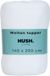 HUSH. Living Molton Topperbeschermer - 80% Katoen 20% Polyester - Uitstekende Vochtopname - Vormvast - Comfort en Duurzame Bescherming - 140x200x15cm