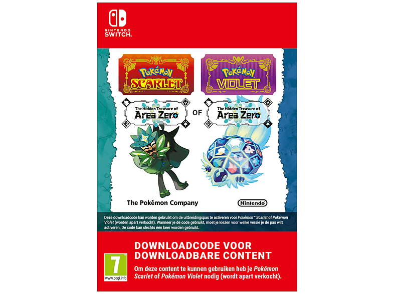 Nintendo Pokémon Scarlet Of Violet: The Hidden Treasure Area Zero (uitbreidingspas) - Switch (download Code)