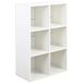 BAKAJI Zeilen boekenkast 3 planken, 6 kubussen, wit