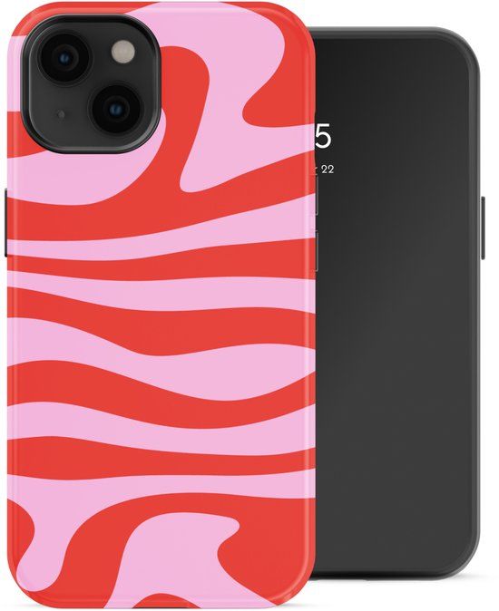 Selencia Hoesje - Geschikt voor Apple iPhone 14 - Backcover geschikt voor MagSafe - Dream Swirl Pink