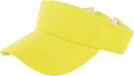 Merkloos Verkleed zonneklep/sunvisor - voor volwassenen - neon geel - eighties/nineties thema