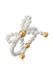 Elli PREMIUM Ring - Dames Lus Schelpkraal 925 Sterling Verguld Wit Goud