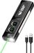 Smiling Shark EDC T02 zaklamp, groene straal & paars & wit licht 900 lumen (3 modi), zijverlichting rood/wit, zaklamp met clip & magnetische voet voor noodgevallen, werk, camping (zwart)