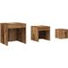Tables gigognes 3 pièces vieux bois bois d'ingénierie