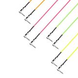 Adam Hall Cables Pedalboard patchkabel met hoekjack TS, set van 4, 0,6 m