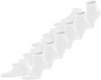 FALKE Happy 6-Pack Heren Sneakersokken Wit - Maat 47-50
