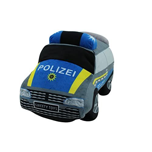 Sweety Toys 13784 Politie Pluche Auto Knuffeldier Police - 2022 Model