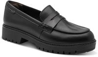 Tamaris Dames Instappers 1-24752-47 003 Zwart Leer/Synthetisch Maat 39