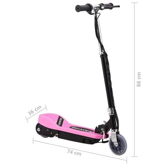 vidaXL Kinderstep Elektrisch 120W Roze