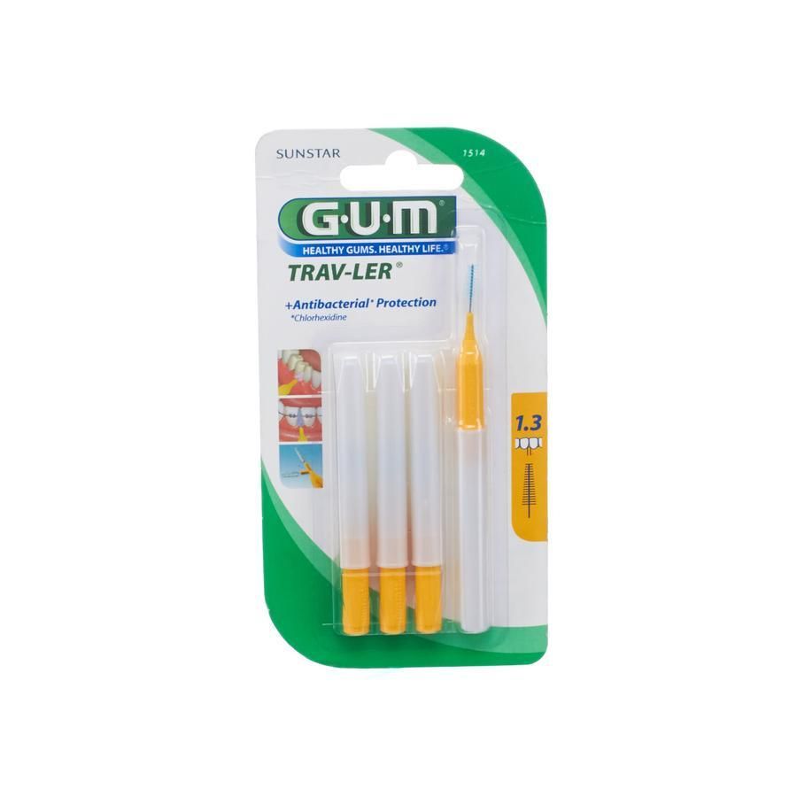 GUM Trav-Ler Interdentaal Borsteltjes 1.3mm 4st