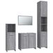 VidaXL Ensemble de meubles de salle de bain 4 pièces Chêne gris Bois