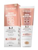Deborah Milano BB Cream Skin Booster, Nr. 02 Beige, LSF 15, mit Vitamin C, getönte Gesichtscreme für eine zweite Haut, 30 ml
