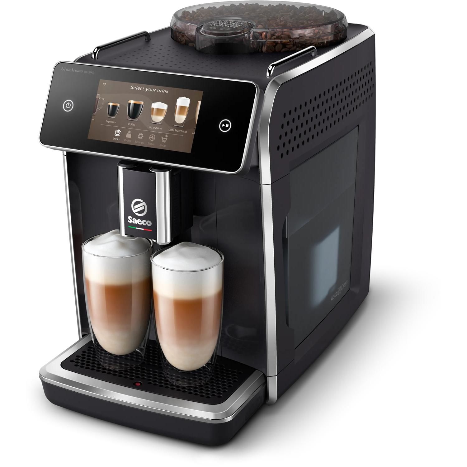 Saeco GranAroma Deluxe SM6680 - Fully Automatic Espresso Machine - Black