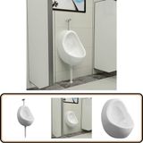 vidaXL Wandurinoir met spoelklep keramiek wit