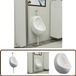 vidaXL Wandurinoir met spoelklep keramiek wit