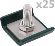 vidaXL Rastermatverbinding 25 sets groen